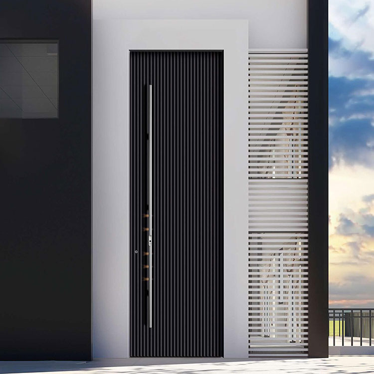Çöldə Villa Qapısı Polad Plitəli Pivot Qapısı